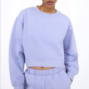 Zara cropped sweatshirt